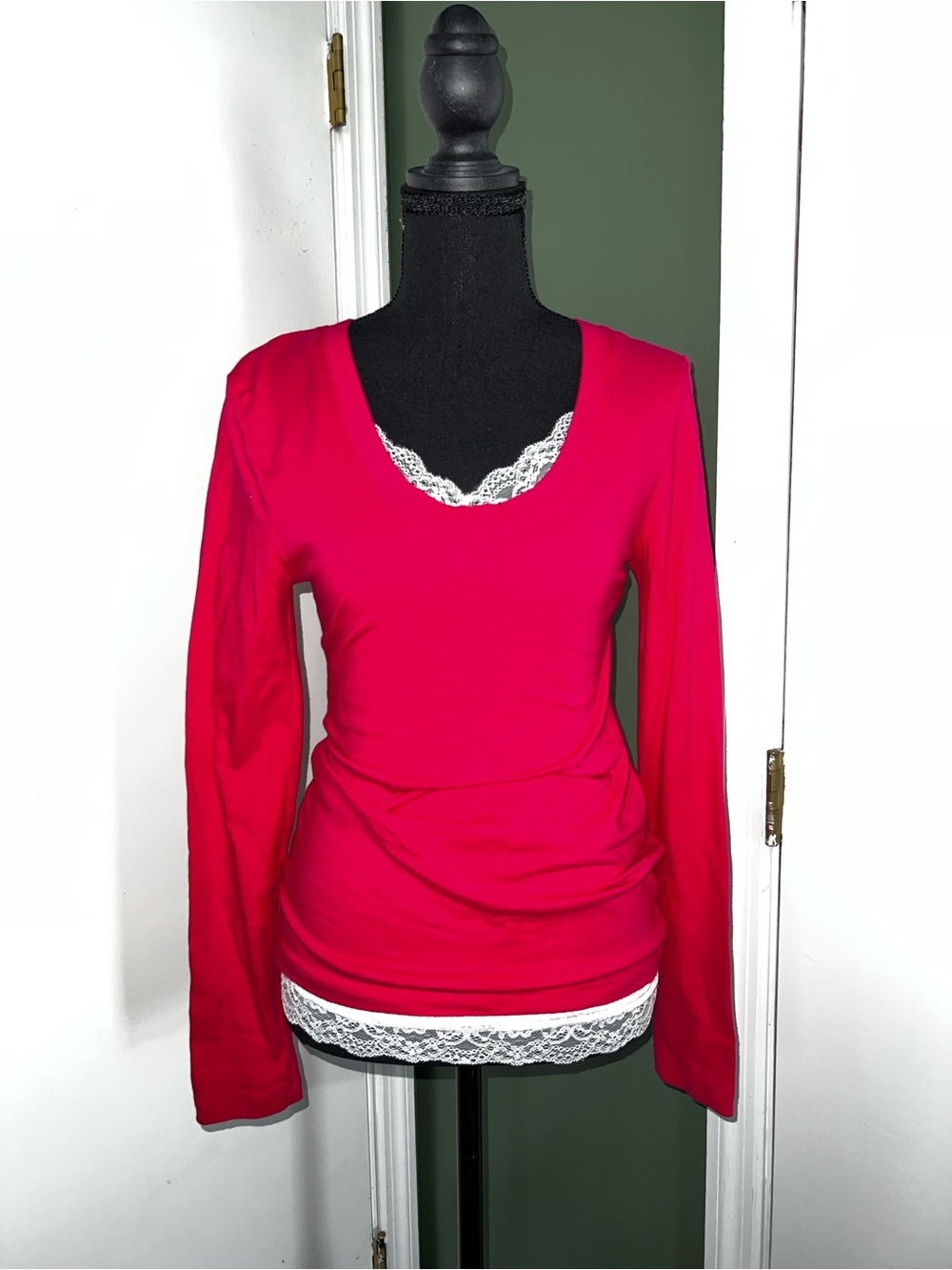 Zenana Outfitters Bright Pink Long Sleeve Top